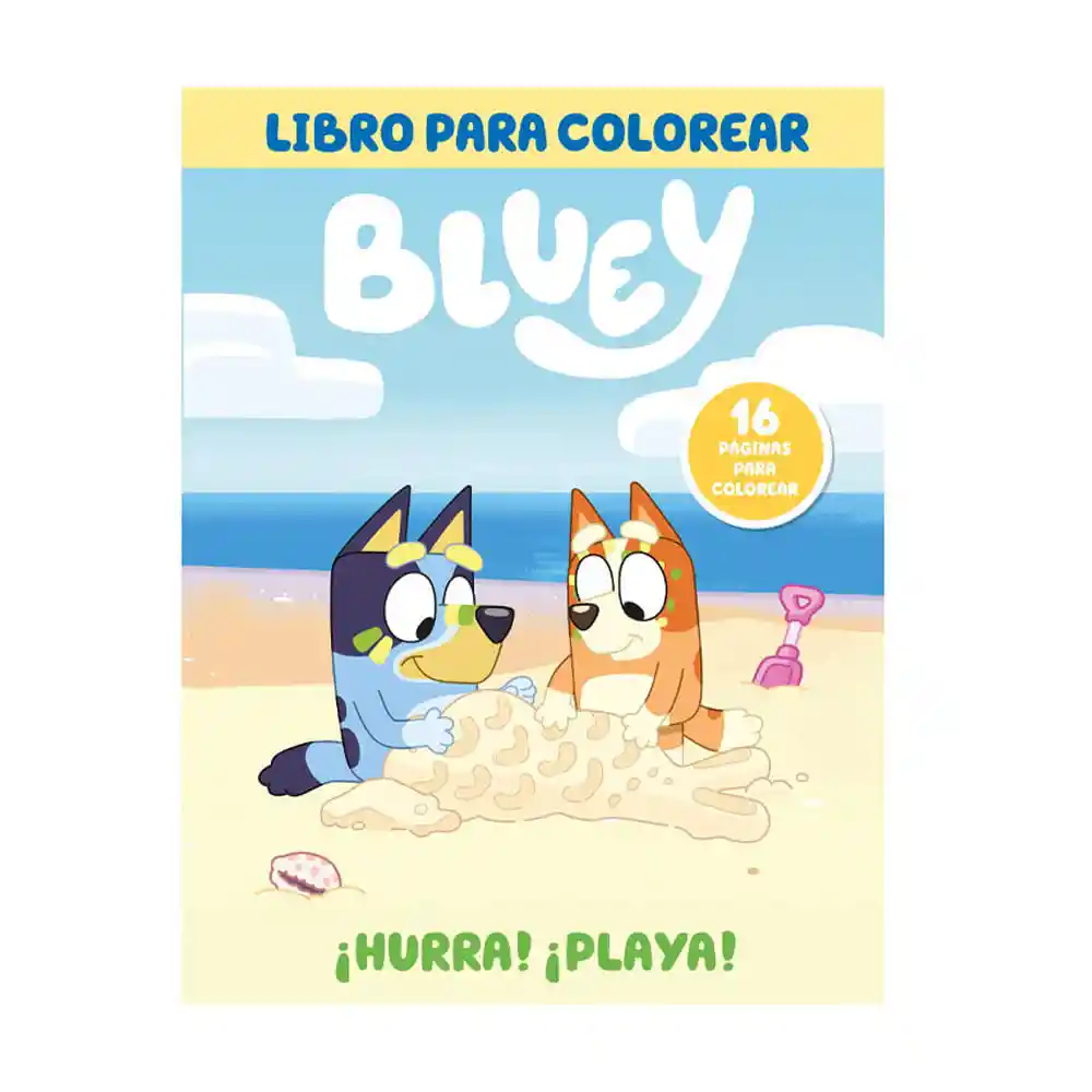 Libro Bluey. !hurra!¡playa! Colorear