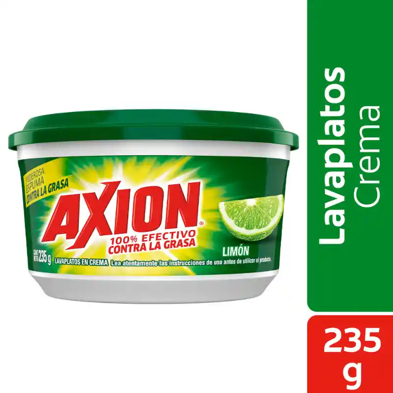 Lavaplatos en Crema Axion Limon 235g