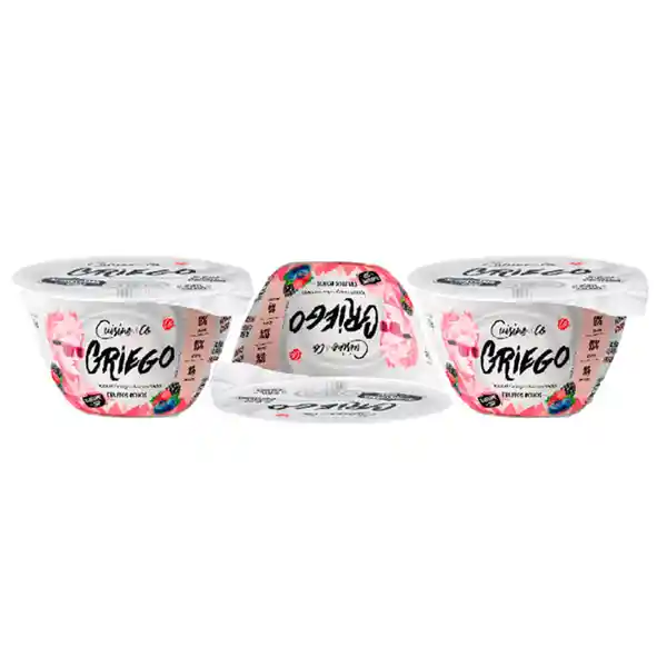 Yogurt Griego Cuisine&co Frutos Rojos