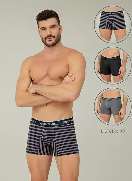 Punto Blanco Bóxer Ajustado Corto Surtido 9 T.XL