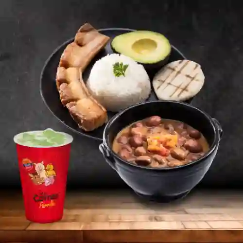 Cazuela de Frijol + Limonada