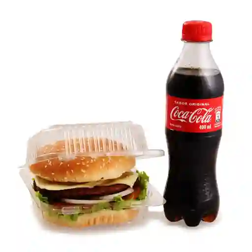 Combo Hamburguesa + Coca Cola 12 Oz