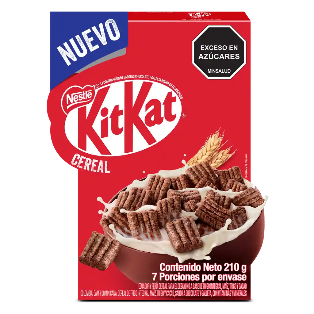 Cereal KITKAT sabor a chocolate y galleta x 210g