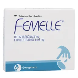Femelle Anticonceptivo (3 mg/0.03 mg) Tabletas Recubiertas