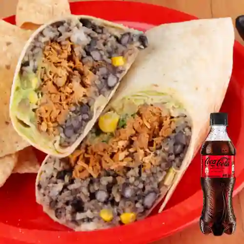 Combo Burrito Tex Mex + Coca Cola Sin Azúcar 400 ml