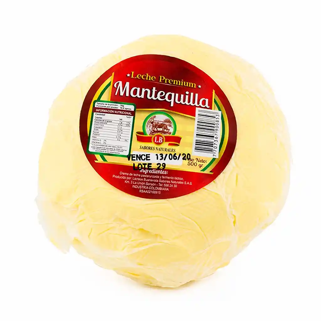 Natura Mantequilla L 1 Und