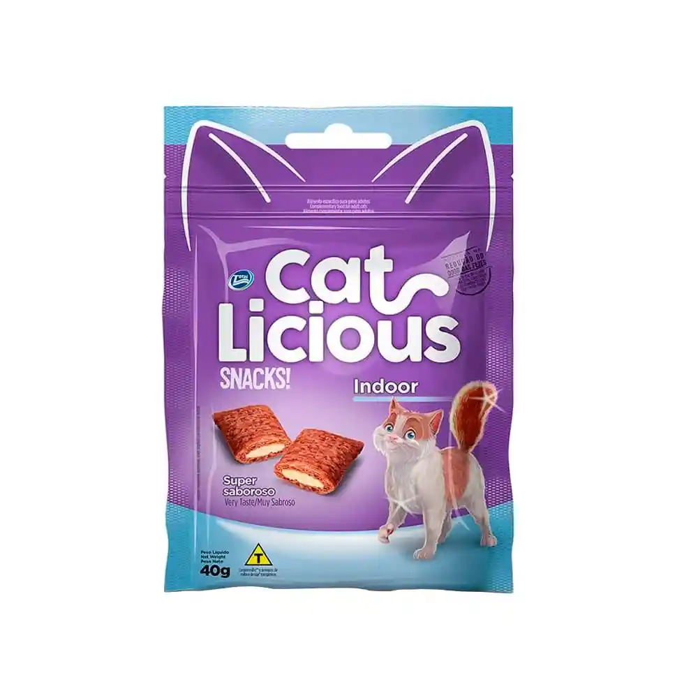 Cat Licious Snack para Gatos Indoor