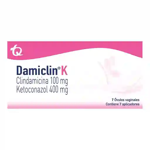 Damiclin K Óvulos Vaginales (100 mg / 400 mg)