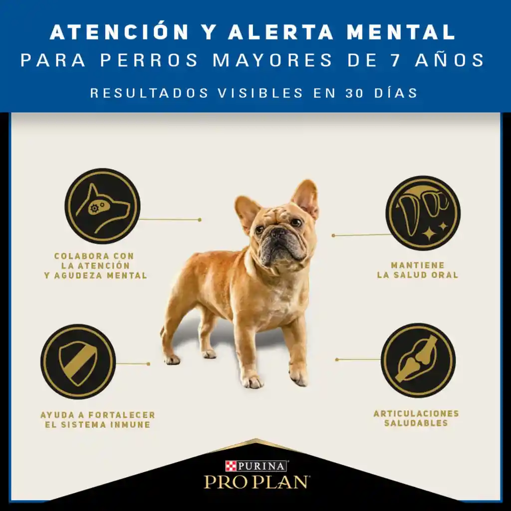 Comida para Perros adultos +7 años razas pequeñas Purina Pro Plan x 3 kg
