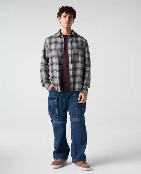 Camisa Hombre Verde Talla M 812G505_VER165804 Americanino