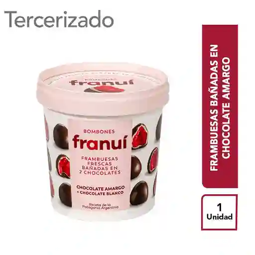 Franui Frambuesas Bañadas en Chocolate Blanco y Amargo