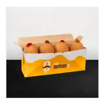 Caja X 4 Buñuelos Rellenos