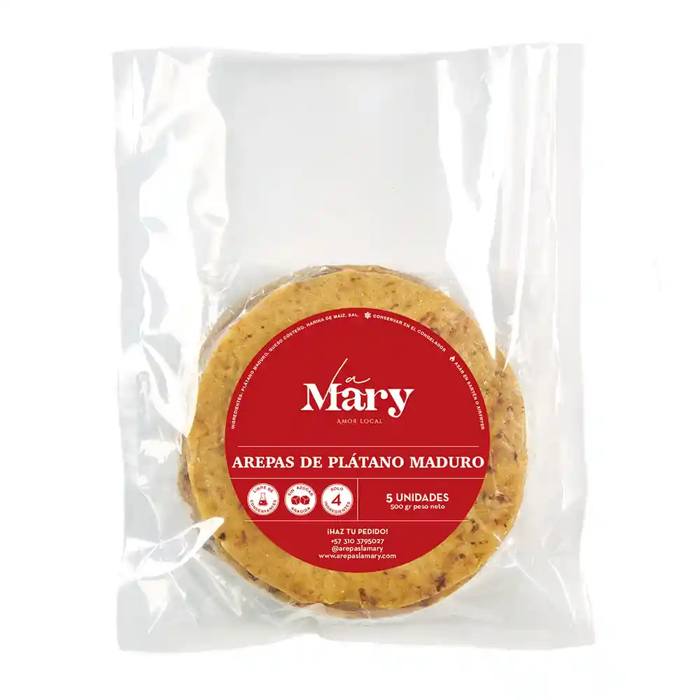 Arepa Lamary de Plátano Maduro