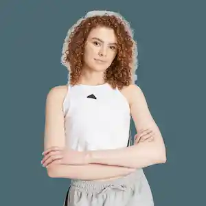 Adidas Camisa Polo Fi 3s Tank Para Mujer Blanco Ref: IW5201