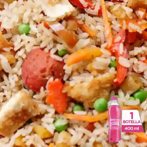 Combo Arroz Primavera + Postobón Manzana 400 ml