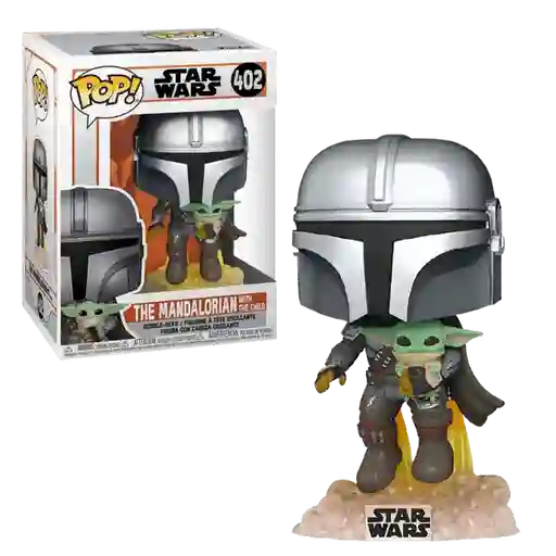 Funko Pop Figura Coleccionable Mandalorian With The Child 402