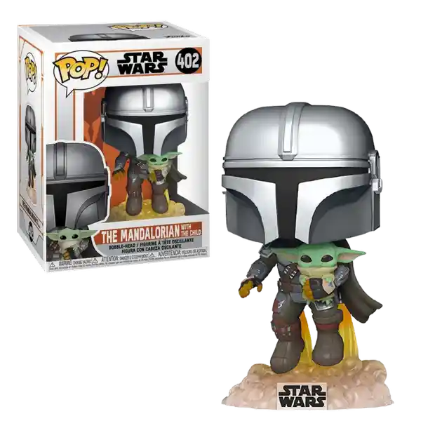 Funko Pop Figura Coleccionable Mandalorian With The Child 402