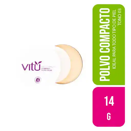 Vitu Polvo con Vitamina E Tono 3 Nuez  