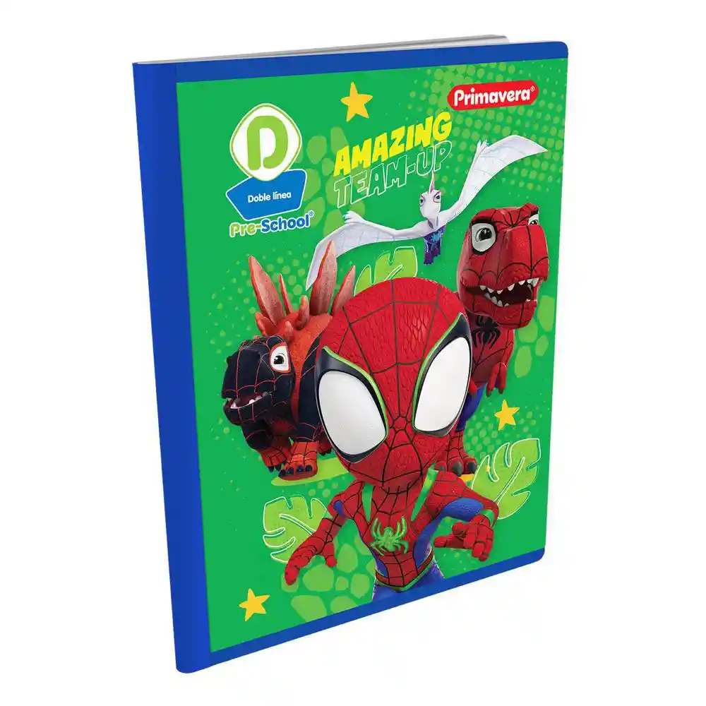 Cuaderno Doble Linea / Ferrocarril 100 Hojas Cosido Primavera