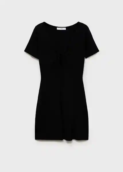 Vestido Foradada Negro Talla M Mujer Mango