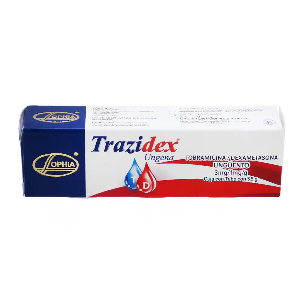 Trazidex Ungüento Oftálmico (3 mg / 1 mg)