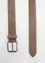 Cinturón Suede Piedra Talla 91 Hombre Mango