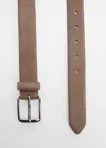 Cinturón Suede Piedra Talla 91 Hombre Mango