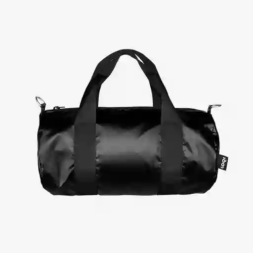 Loqi Bolsa Duffel Mediano Ligero Love Negro Metalizado