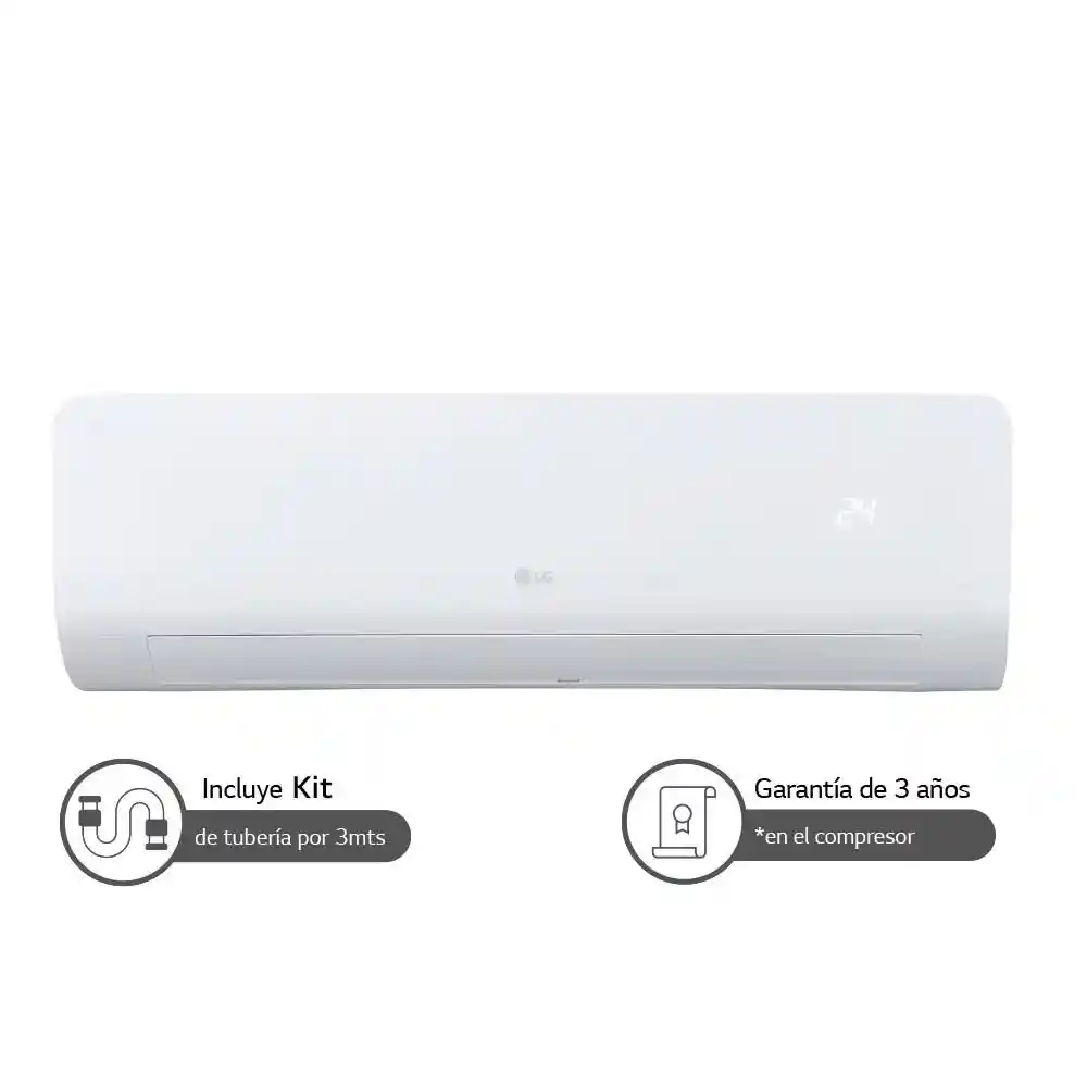 Aire Acondicionado Convencional Lg 18000 Btu 220 V O182h1.sd1