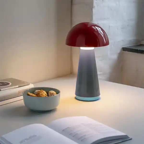 Remember Lámpara de Mesa Inalámbrica Bob Roja