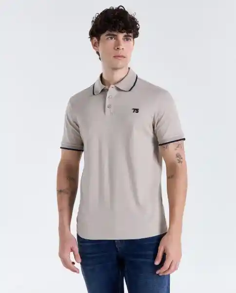 Polo Hombre Beige Talla S 809G083_BEI151308 Americanino