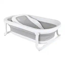 Bañera Plegable Soporte Bebé Wanda Gris Happy Baby