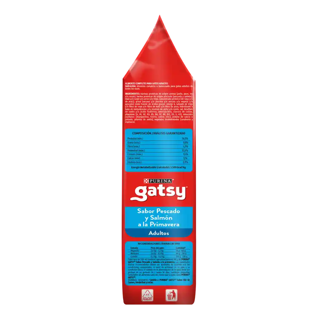 Comida para Gatos Purina Gatsy pescado y salmón 500gr
