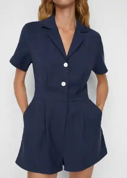 Enterizo Mono Lima-H Navy Talla XS Mujer Mango