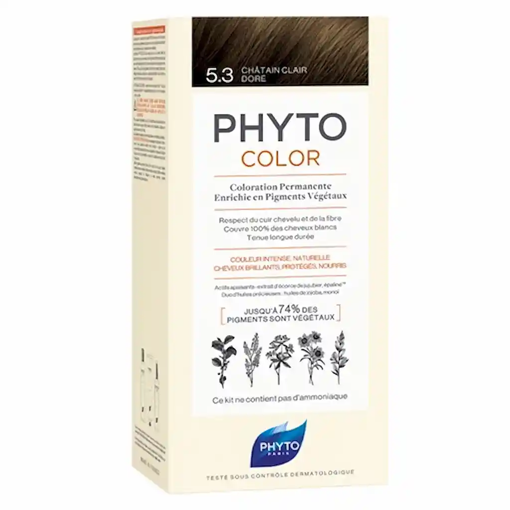 Phyto Coloración Capilar Phytocolor Light Golden Brown 5.3