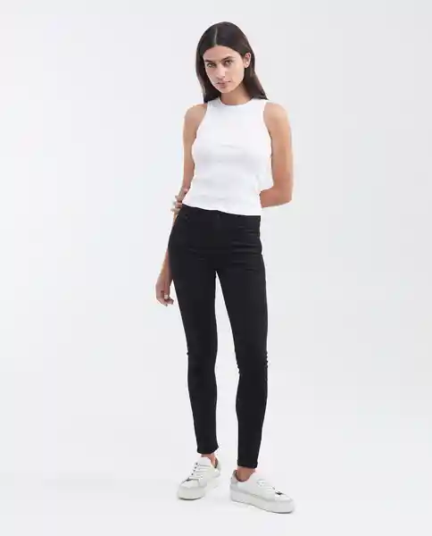 Jean H. Rise Cosmo Femenino Negro Mate Noche Talla 16 Chevignon