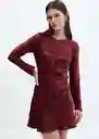 Vestido Indi Fucsia Talla XL Mujer Mango