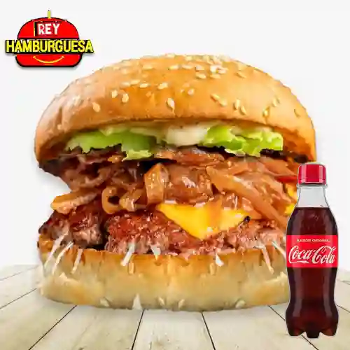 Hamburguesa grille + cocacola 250ml
