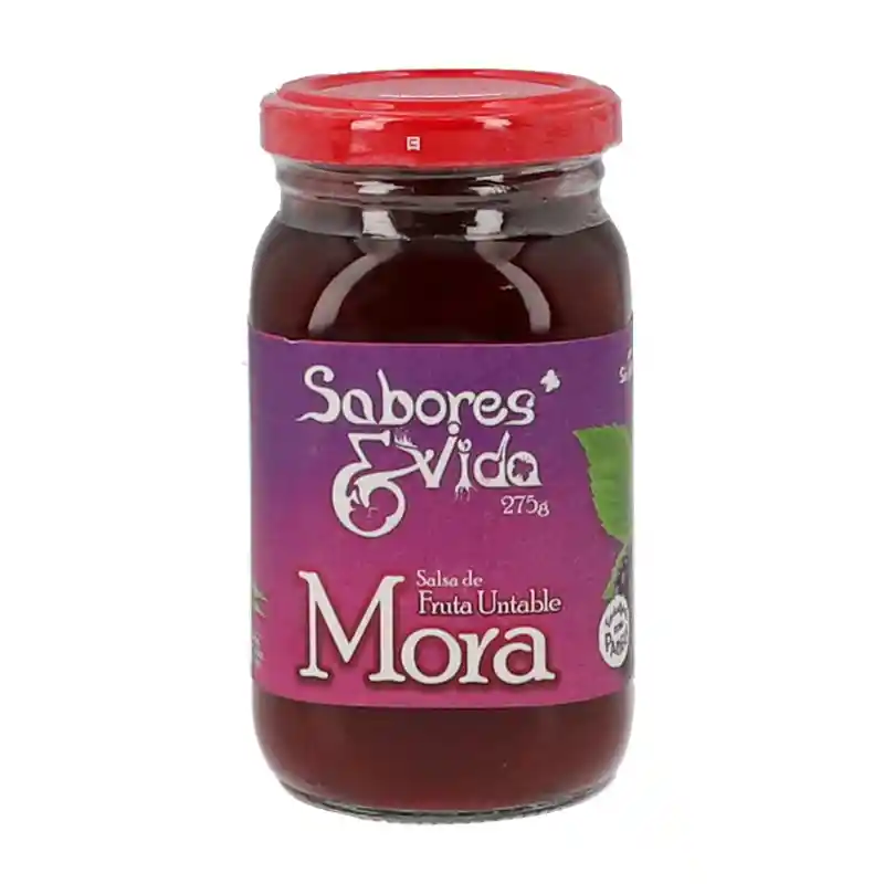Sabores y Vida Salsa de Fruta Untable Sabor a Mora