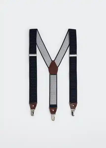 Tirantes Suspende Azul Talla 99 Hombre Mango