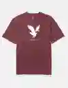 Camiseta Hombre Borgoña Talla Small American Eagle 01813658