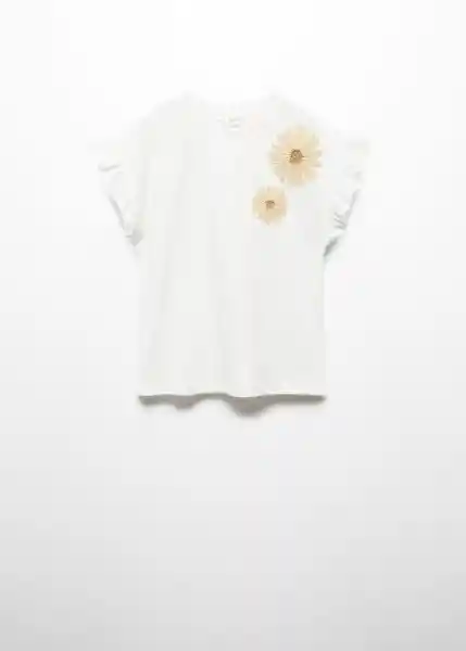 Camiseta Margi Off-White Talla 12 Niña Mango