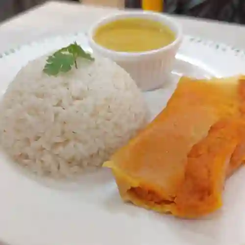 Tamal con Arroz