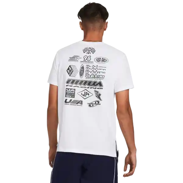 Under Armour Camiseta Everywhere Wreath Hombre Blanco Talla LG