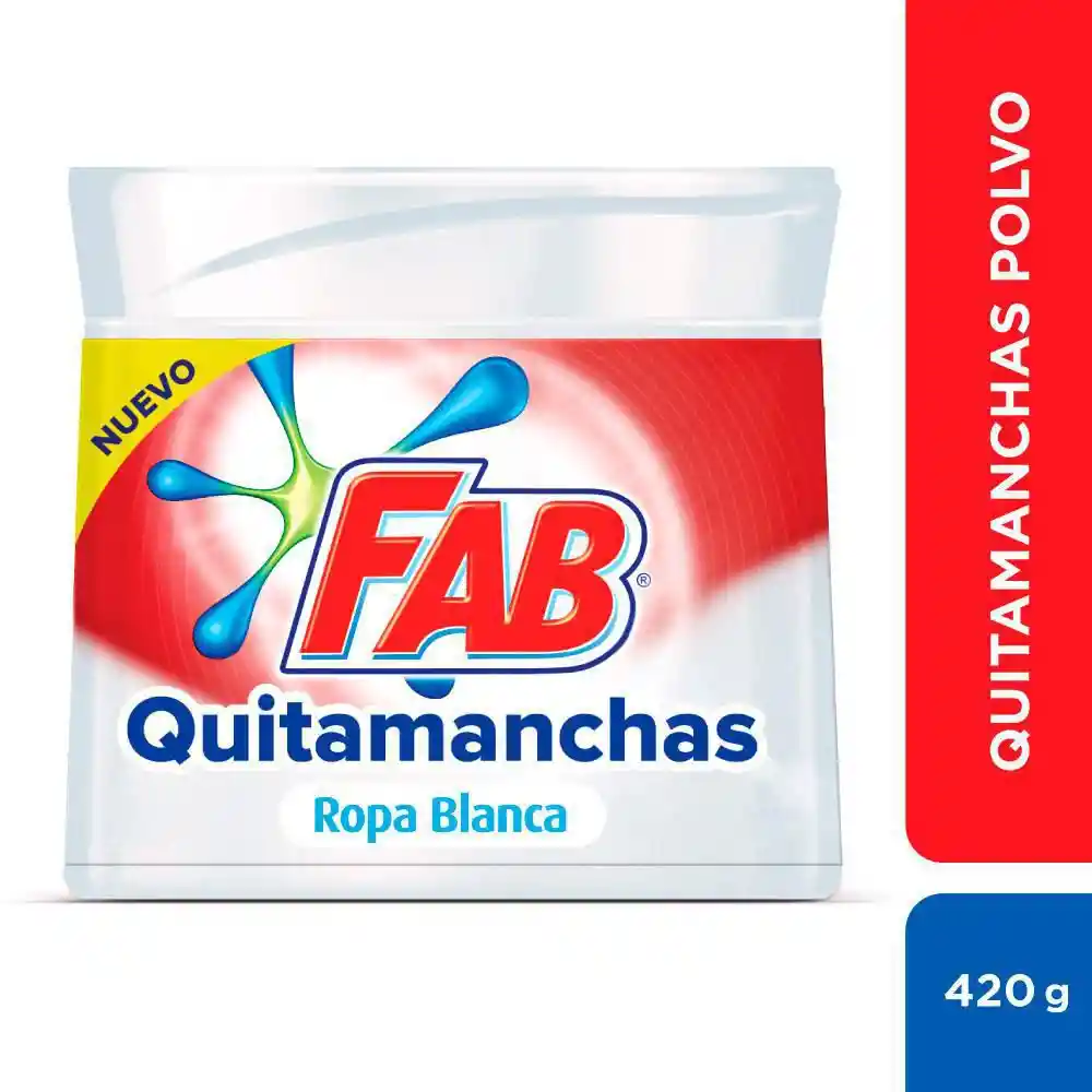Fab Quitamanchas Polvo Ropa Blanca