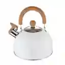Tetera Acero Inoxidable Induccion Blanco Bergner Bg37304wh