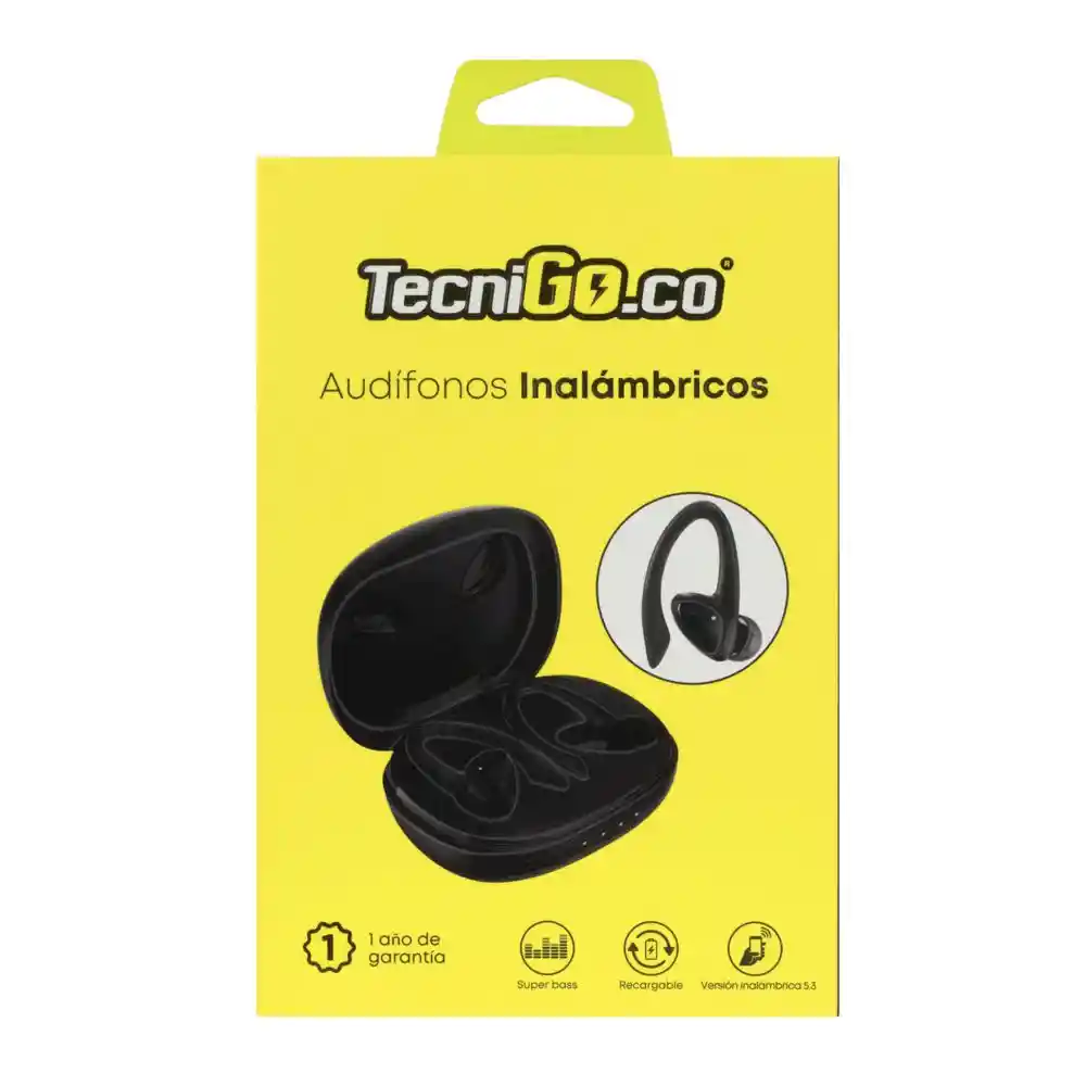 Audífonos Tecnigo Tng 24 Inalámbricos Negro