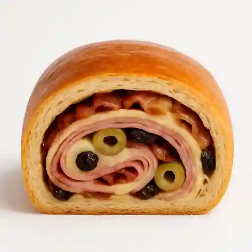 Pan de Jamón Queso y Tocineta