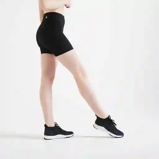 Domyos Lycra Corta Fitness Cardio Ceñido Mujer Negro Talla XL