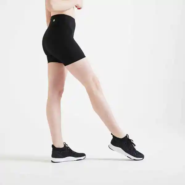 Domyos Lycra Corta Fitness Cardio Ceñido Mujer Negro Talla XL